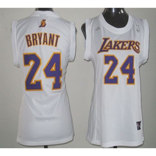 686440eeb4590_1 Lakers #24 Kobe Bryant White Women Fashion Stitched NBA Jersey