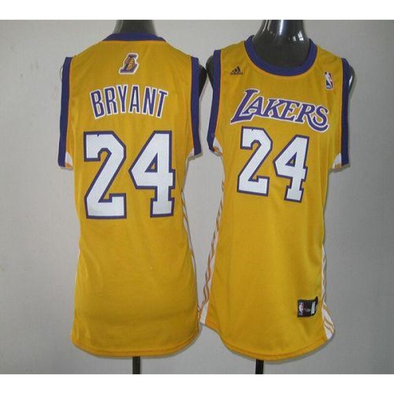 686440f17fa86_1 Lakers #24 Kobe Bryant Yellow Women's Home Stitched NBA Jersey