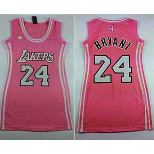 686440f7097b8_1 Lakers #24 Kobe Bryant Pink Women's Dress Stitched NBA Jersey