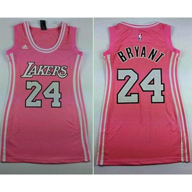 686440f7097b8_1 Lakers #24 Kobe Bryant Pink Women's Dress Stitched NBA Jersey