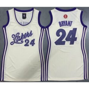 686440f9b22aa_1 Lakers #24 Kobe Bryant Cream 2015-2016 Christmas Day Women's Dress Stitched NBA Jersey
