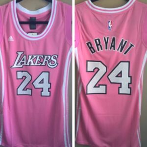 686441074a497_1 Toddlers Los Angeles Lakers #24 Kobe Bryant Pink Stitched Basketball Jersey