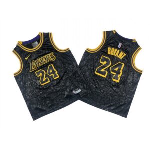 686441224ec19_1 Youth Los Angeles Lakers #24 Kobe Bryant Black Stitched Basketball Jersey