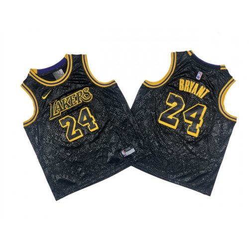 686441224ec19_1 Youth Los Angeles Lakers #24 Kobe Bryant Black Stitched Basketball Jersey