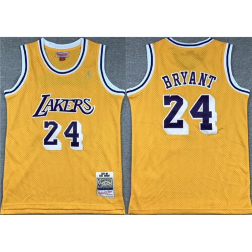 686441256eee6_1 Youth Los Angeles Lakers #24 Kobe Bryant Yellow Stitched Basketball Jersey