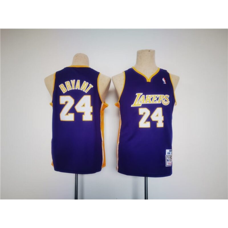 686441294c9fe_1 Youth Los Angeles Lakers #24 Kobe Bryant Purple Stitched Basketball Jersey