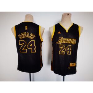 6864412c01740_1 Youth Los Angeles Lakers #24 Kobe Bryant Black Stitched Basketball Jersey