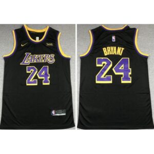 686441318da8b_1 Youth Los Angeles Lakers #24 Kobe Bryant Black Stitched Basketball Jersey