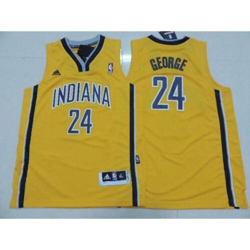 686441413d5ad_1 Pacers #24 Paul George Yellow Youth Stitched NBA Jersey