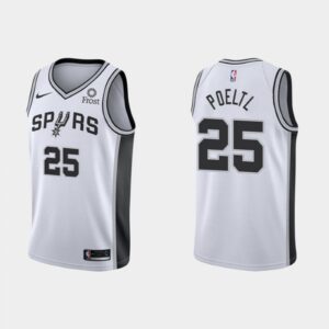 686441a74d512_1 Men's San Antonio Spurs #25 Jakob Poeltl Association Edition White Stitched Jersey