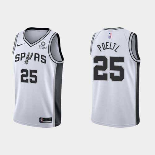 686441a74d512_1 Men's San Antonio Spurs #25 Jakob Poeltl Association Edition White Stitched Jersey