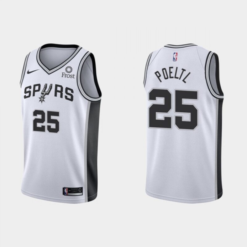 686441a74d512_1 Men's San Antonio Spurs #25 Jakob Poeltl Association Edition White Stitched Jersey