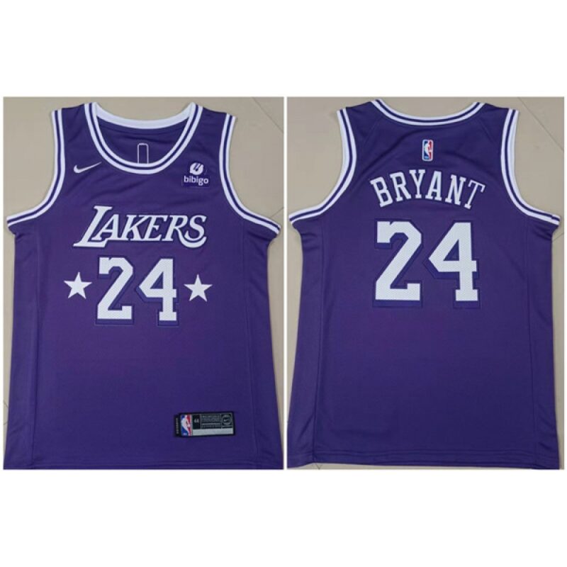 686441d30469b_1 Men's Los Angeles Lakers #24 Kobe Bryant Purple Stitched NBA Jersey