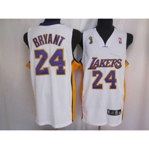 68644210e197b_1 Lakers #24 Kobe Bryant Stitched White Champion Patch NBA Jersey
