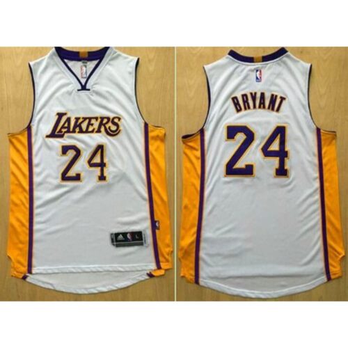 6864421932941_1 Revolution 30 Lakers #24 Kobe Bryant White Stitched NBA Jersey