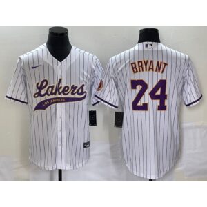 6864422cbd1cd_1 Men's Los Angeles Lakers #24 Kobe Bryant White Cool Base With Patch Stitched Baseball Jersey