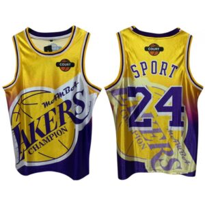 68644271dd9ef_1 Men's Los Angeles Lakers #24 Kobe Bryant Yellow Print Basketball Jersey