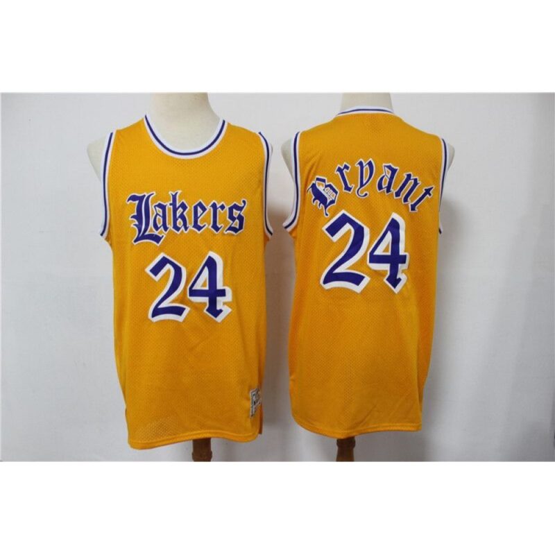 6864428fd0329_1 Men's Los Angeles Lakers #24 Kobe Bryant Old English Faded Stitched Jersey