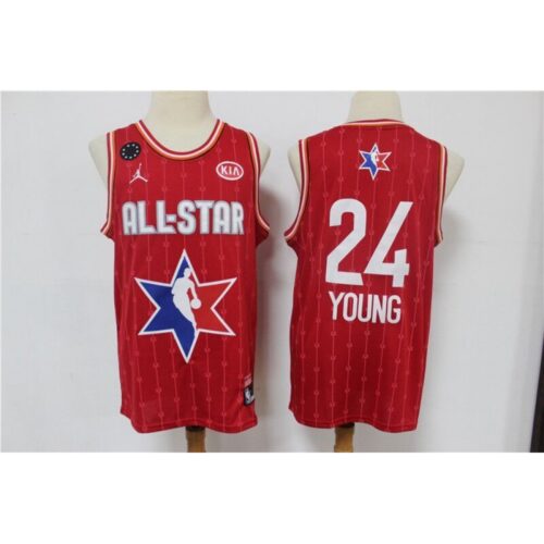 686442a9aa38a_1 Men's Atlanta Hawks #24 Trae Young Red 2020 All-Star Stitched NBA Jersey