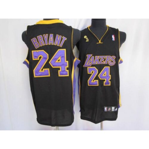 686442e14aab0_1 Lakers #24 Kobe Bryant Stitched Black Purple number Champion Patch NBA Jersey