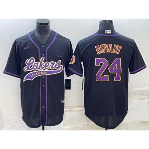 68644319ce062_1 Men's Los Angeles Lakers #24 Kobe Bryant Black Cool Base Stitched Baseball Jersey