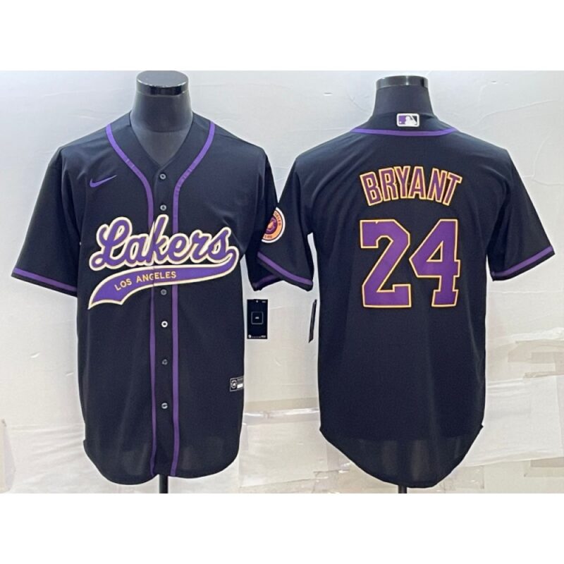 68644319ce062_1 Men's Los Angeles Lakers #24 Kobe Bryant Black Cool Base Stitched Baseball Jersey