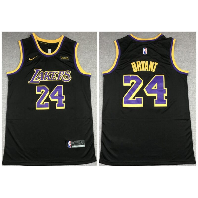 6864435096129_1 Men's Los Angeles Lakers #24 Kobe Bryant Black Stitched NBA Jersey