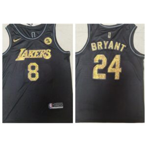 6864435faafd8_1 Men's Los Angeles Lakers Front #8 Back #24 Kobe Bryant Black Mamba Snake With Gold KB Patch And Number Stitched Jersey