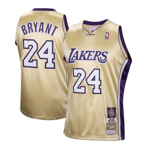 686443956e295_1 Men's Los Angeles Lakers #24 Kobe Bryant Gold Stitched Jersey