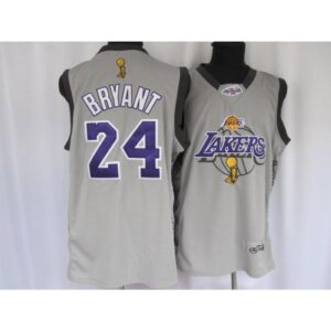 686443b3d7bd3_1 Lakers #24 Kobe Bryant Stitched Grey 2010 Finals Commemorative NBA Jersey