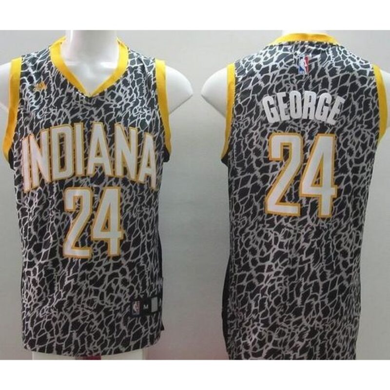 686443f09dca8_1 Pacers #24 Paul George Black Crazy Light Stitched NBA Jersey