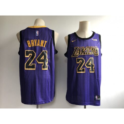 6864440b4a17f_1 Men's Los Angeles Lakers #24 Kobe Bryant Purple 2018/19 City Edition Swingman Stitched NBA Jersey