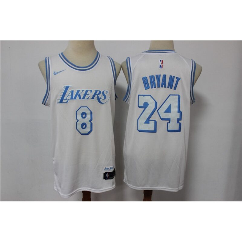 686444193573c_1 Men's Los Angeles Lakers Front #8 Back #24 Kobe Bryant White City Edition New Blue Silver Logo 2020-21 Stitched Jersey
