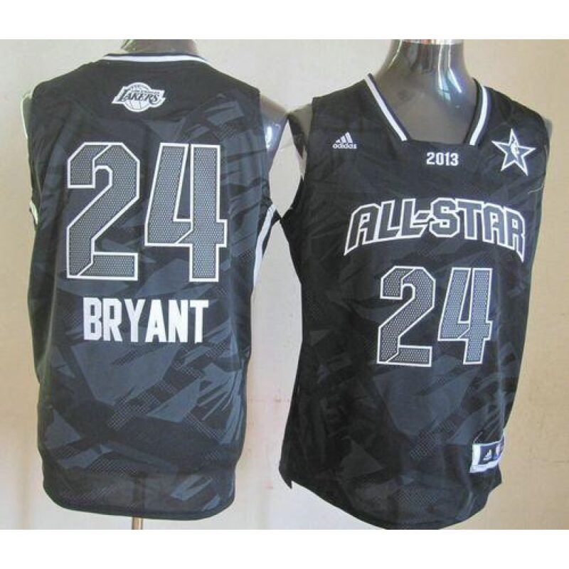 6864443946f04_1 Lakers #24 Kobe Bryant Black 2013 All Star Fashion Stitched NBA Jersey