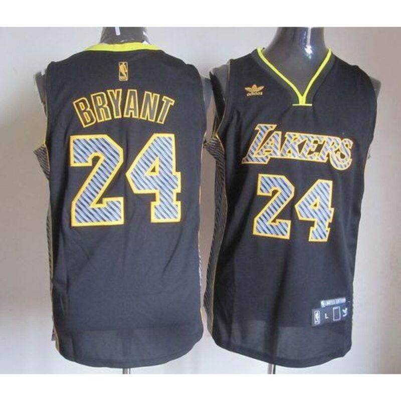 6864443cc8bf3_1 Lakers #24 Kobe Bryant Black Electricity Fashion Stitched NBA Jersey