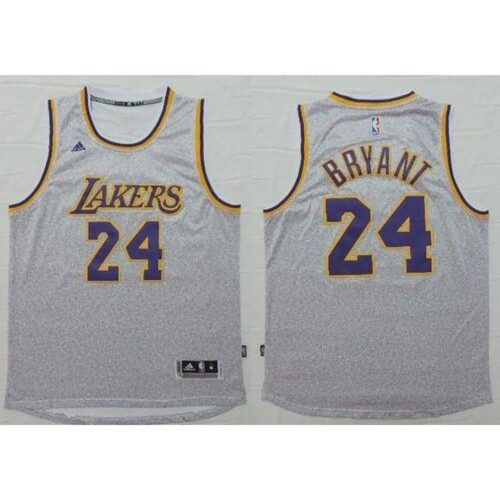 686444592c732_1 Lakers #24 Kobe Bryant Grey Fashion Stitched NBA Jersey