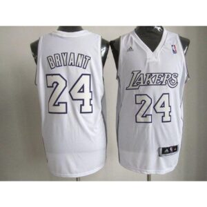 6864445c9fe40_1 Lakers #24 Kobe Bryant White Big Color Fashion Stitched NBA Jersey