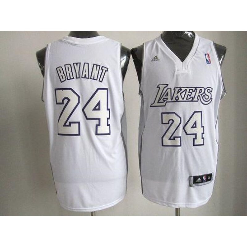 6864445c9fe40_1 Lakers #24 Kobe Bryant White Big Color Fashion Stitched NBA Jersey