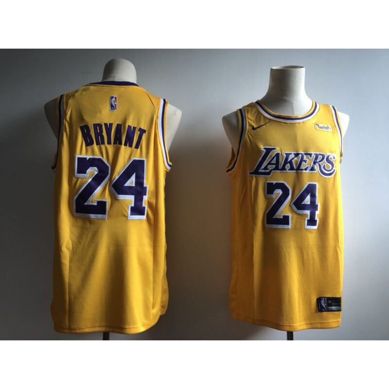 686444670788e_1 Men's Los Angeles Lakers #24 Kobe Bryant Gold 2018/19 Icon Edition Swingman Stitched NBA Jersey
