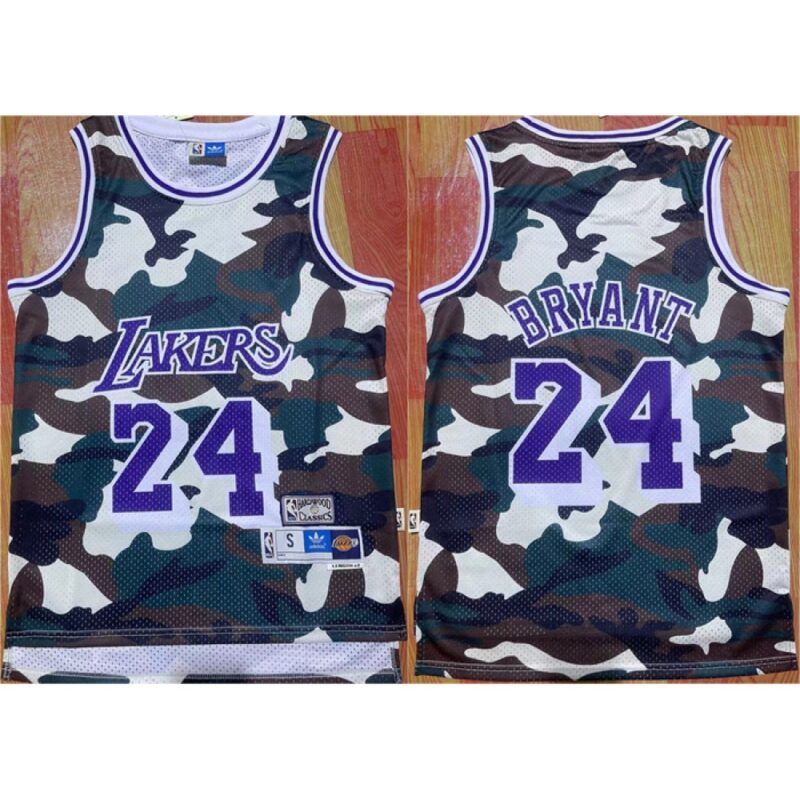 68644490a939a_1 Men's Los Angeles Lakers #24 Kobe Bryant Camo Throwback basketball Jersey