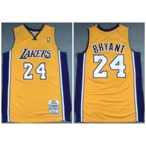 68644497afea7_1 Men's Los Angeles Lakers #24 Kobe Bryant Gold 2006-2007 Throwback Stitched Jersey