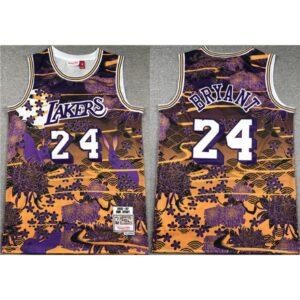 686444a925651_1 Men's Los Angeles Lakers #24 Kobe Bryant Purple/Yellow Throwback basketball Jersey