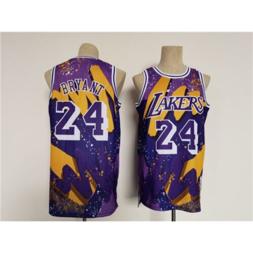 686444ba7baca_1 Men's Los Angeles Lakers #24 Kobe Bryant Purple Throwback basketball Jersey