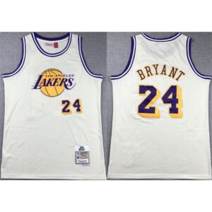 686444c162d59_1 Men's Los Angeles Lakers #24 Kobe Bryant White Throwback basketball Jersey