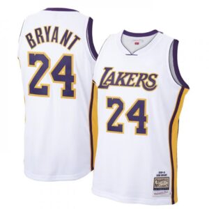 686444c51a53d_1 Men's Los Angeles Lakers #24 Kobe Bryant White 2009-10 Throwback basketball Jersey