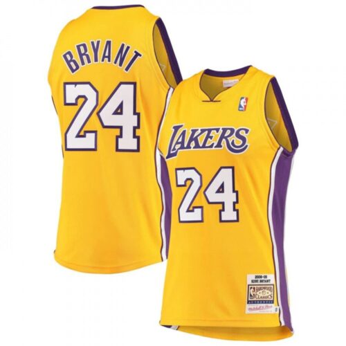 686444cc4c391_1 Men's Los Angeles Lakers #24 Kobe Bryant Yellow 2008-09 Throwback basketball Jersey