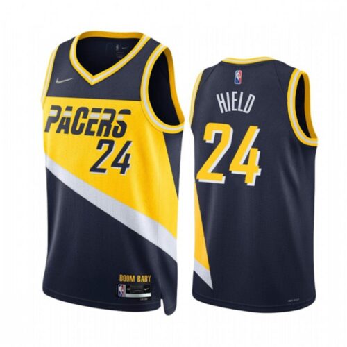 686444fd18760_1 Men's Indiana Pacers #24 Buddy Hield 2021/22 Navy City Edition 75th Anniversary Stitched Basketball Jersey