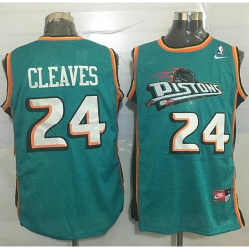 6864451f3595c_1 Pistons #24 Mateen Cleaves Green Throwback Stitched NBA Jersey
