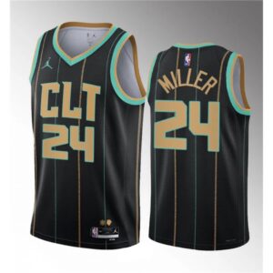 68644530d7ed2_1 Men's Charlotte Hornets #24 Brandon Miller Black 2022/23 Draft City Edition Stitched Basketball Jersey