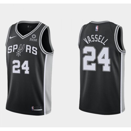 6864456c5020f_1 Men's San Antonio Spurs #24 Devin Vassell Black Icon Edition Stitched Jersey